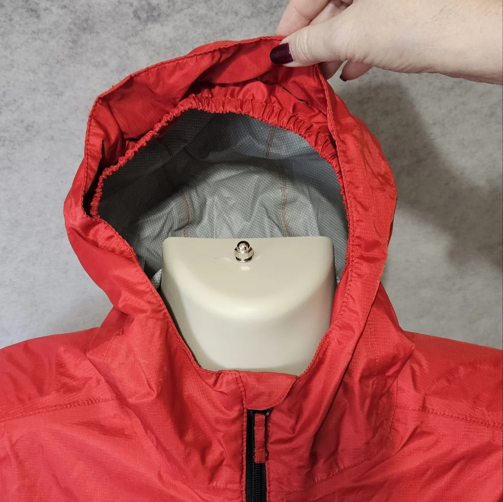 Rugged Exposure Red Packable Waterproof Rain Jacket - Picture 7 of 9